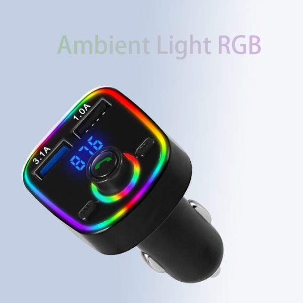Bluetooth Car FM Modulator With Dual USB Port